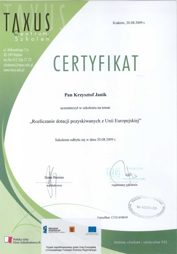 2009-08-20-certyfikat-rozliczenie-dotacji-ue